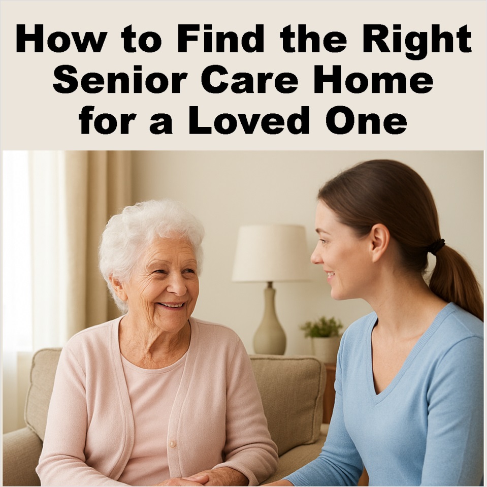 How To Find The Right Senior Home For A Loved One